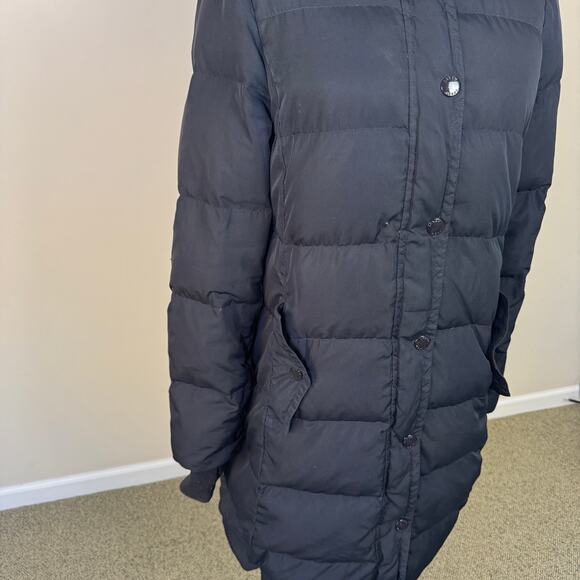J Crew Long Puffer Hooded Full ZIP Coat Jacket US Women's M - Picture 8 of 10